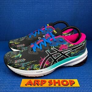🔴 Asics GT-1000 11 Women`s Size 9 Black Pink Athletic Running Shoes 1012B282
